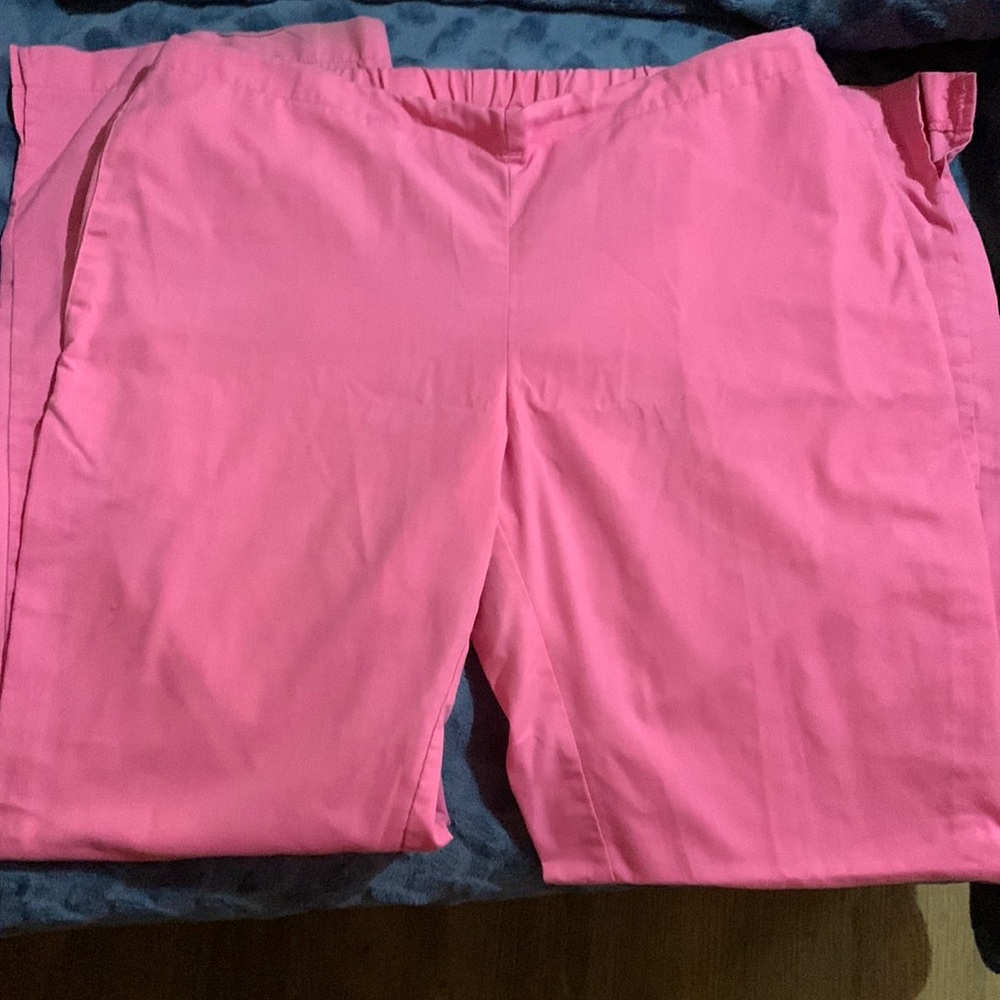 Pink scrub pants. Size L